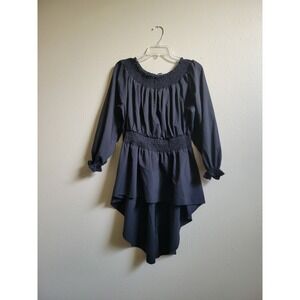 New Look Women's Blouse Short Front Long Back Top Long Sleeve Sz XL